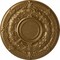 Ekena Millwork Dauphine Ceiling Medallion (Fits Canopies up to 13 1/4"), Hnd-Painted Pale Gold, 33 7/8"OD x 1 3/8"P CM33DAPAS - alternate 1
